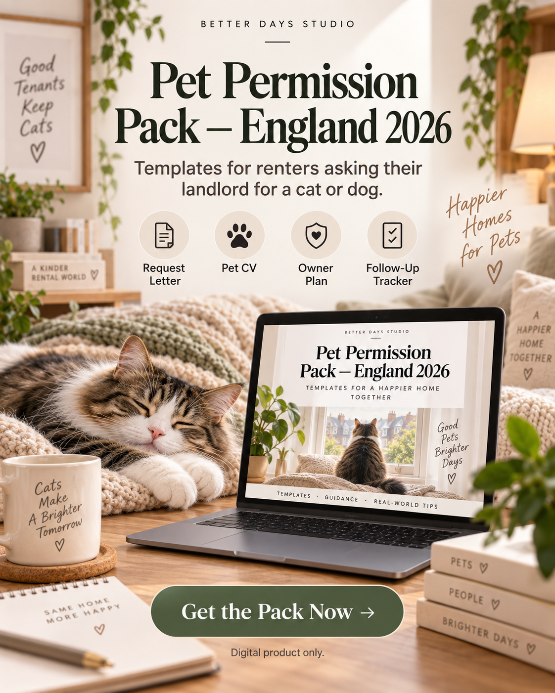Pet Permission Pack — England 2026 | Landlord Pet Request Templates