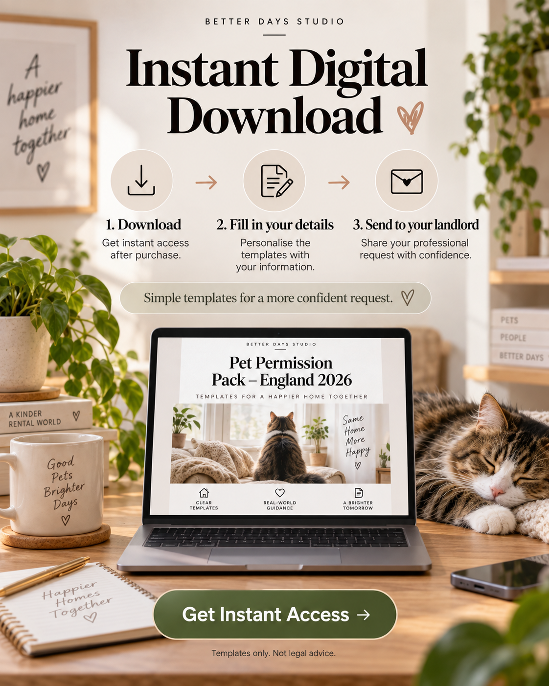 Pet Permission Pack — England 2026 | Landlord Pet Request Templates