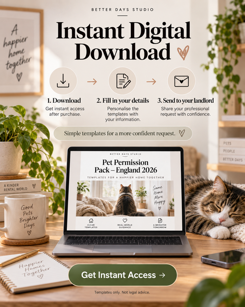 Pet Permission Pack — England 2026 | Landlord Pet Request Templates