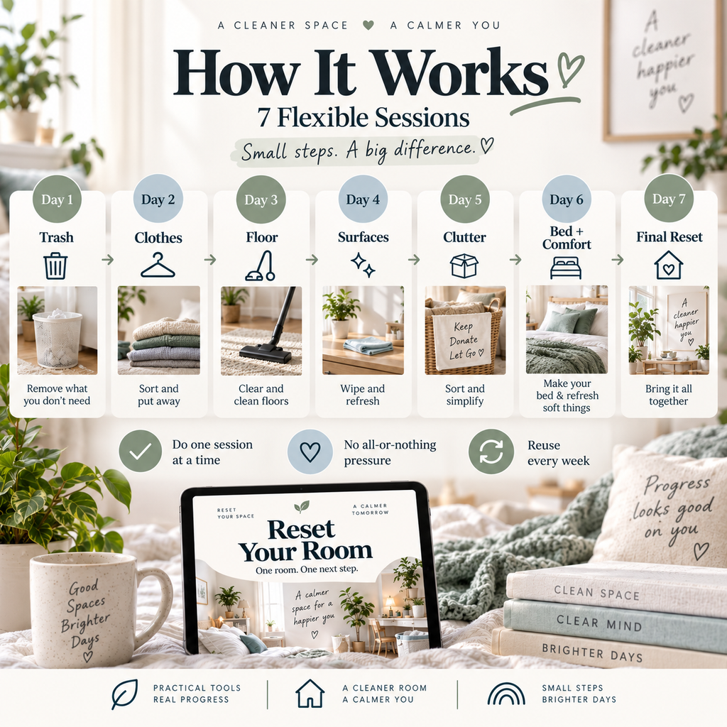 ADHD Reset Your Room — 7-Day Visual Cleaning System